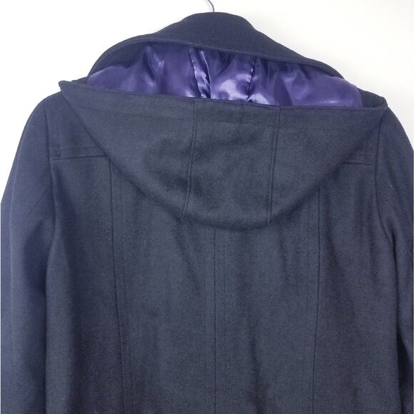 Calvin Klein | Black Jacket with Hood Double Breasted - Picture 5 of 9